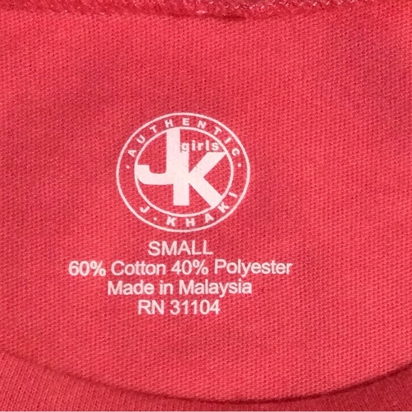 J Khaki Kids NWT Girls Size Small Coral Long Sleeved Knit Tunic - Picture 3 of 4